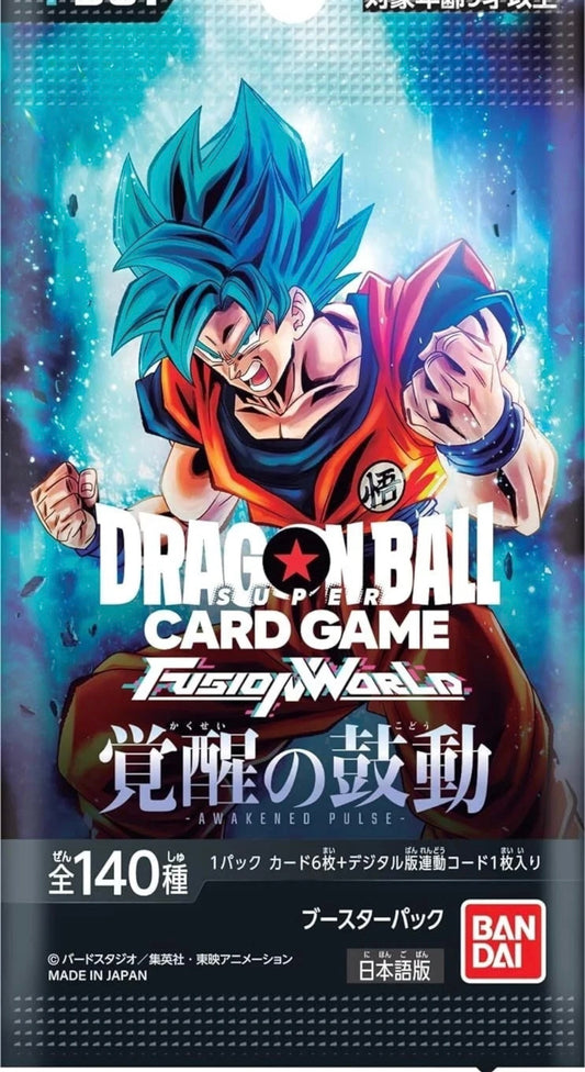 Dragon Ball FB01 Fusion World - Awakened Pulse Box (JAP) Booster Box
(PREORDER)