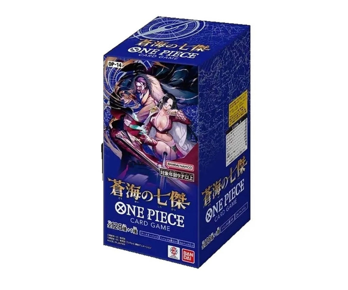 One Piece box Op14 The Azure Sea's Seven Op-14 japanese jap Op 14 Display Sealed