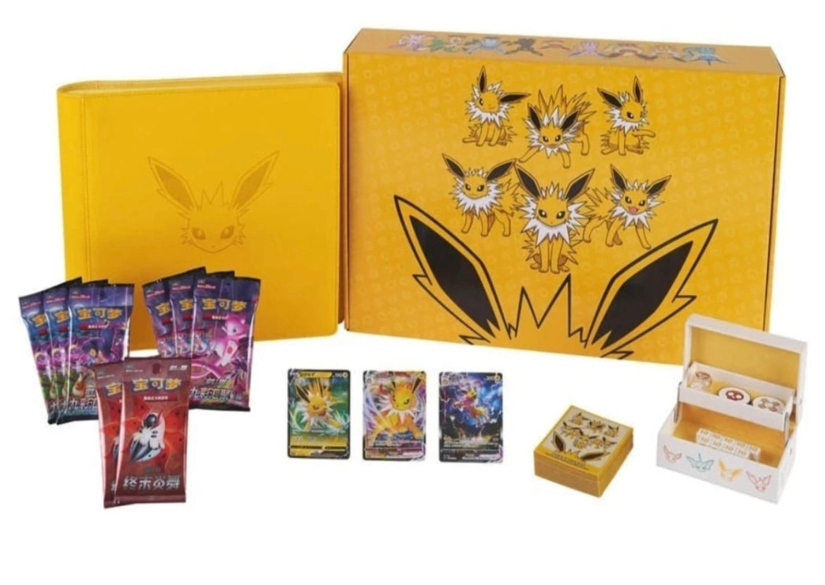 Pokemon Chinese Eevee GX Gift Box Jolteon Boxes SEALED