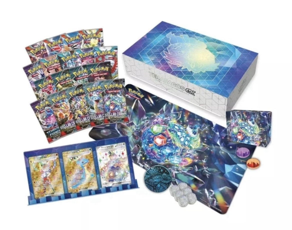 Pokemon Terapagos EX Ultra Premium
Collection UPC Sealed English