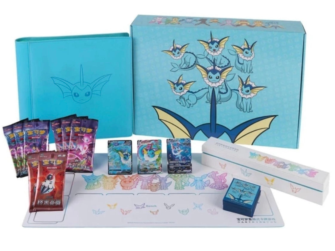 Pokemon Chinese Eevee GX Gift Box Vaporeon Boxes SEALED