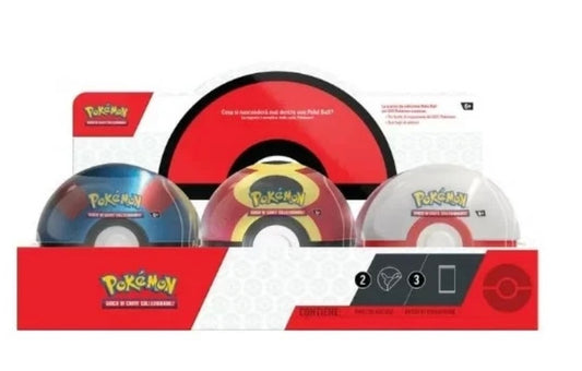 CARTE POKEMON BOX DISPLAY 6 POKEBALL TIN ITA 2025 ORIGINALI