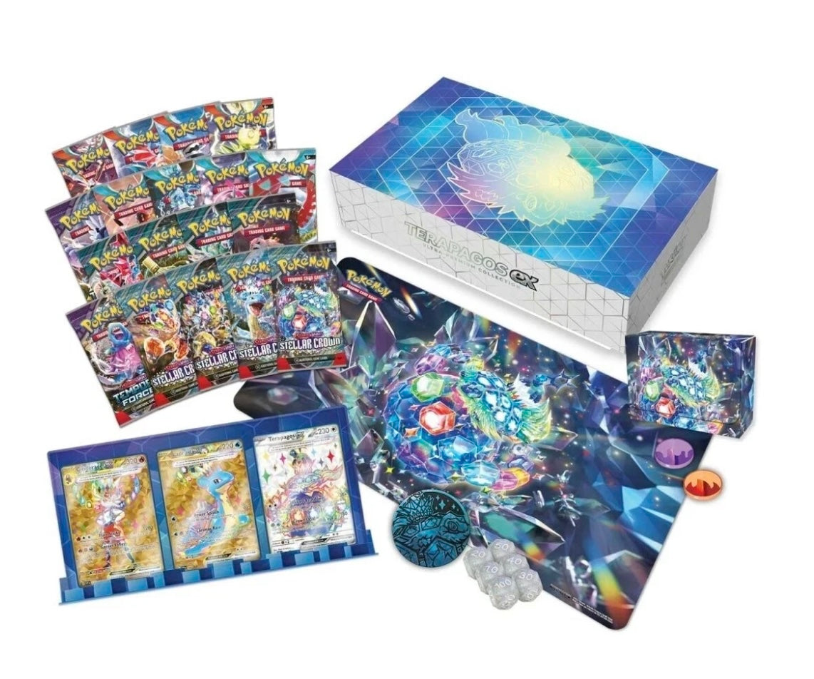 Pokemon Terapagos EX Ultra Premium
Collection UPC Sealed English